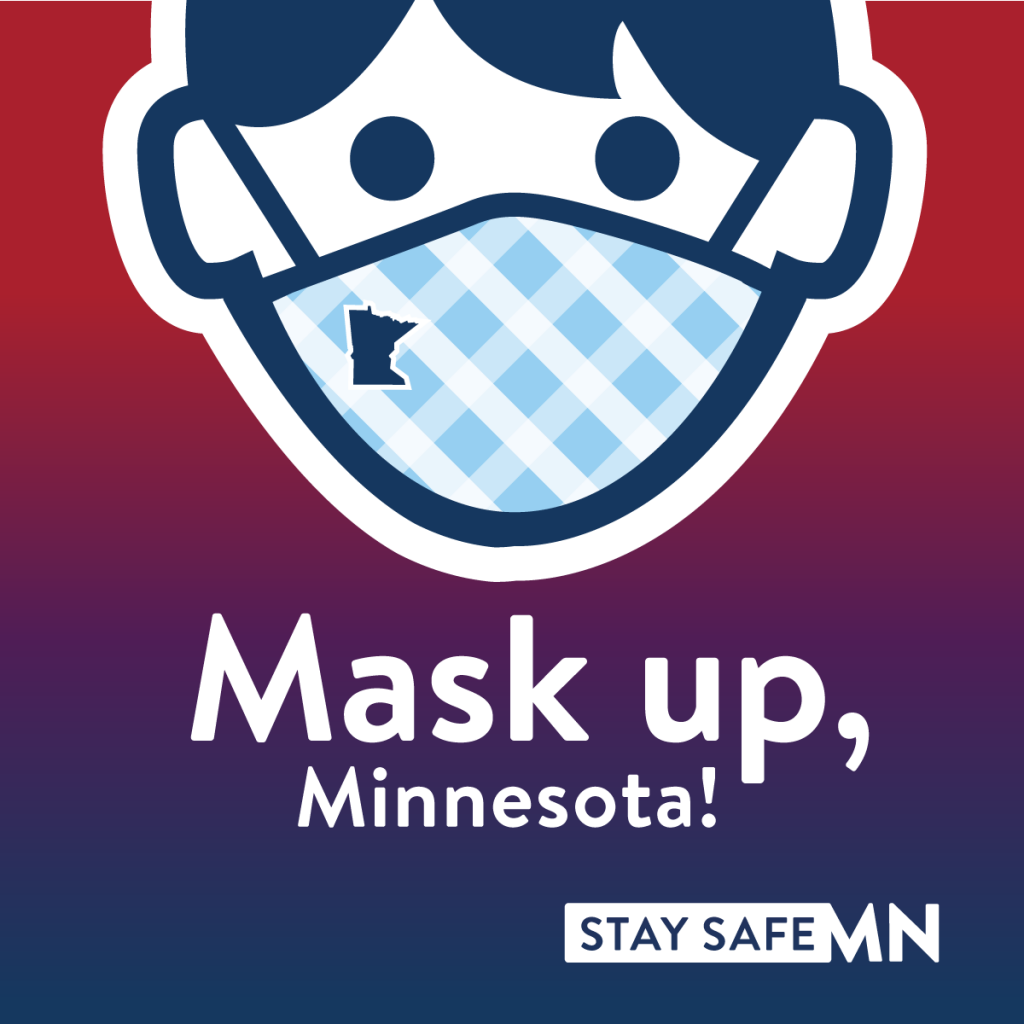 Mask up, Minnesota! logo