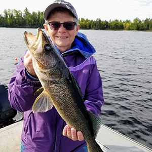 Deb Barnes fishing