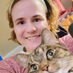 Alisha Srock and her cat