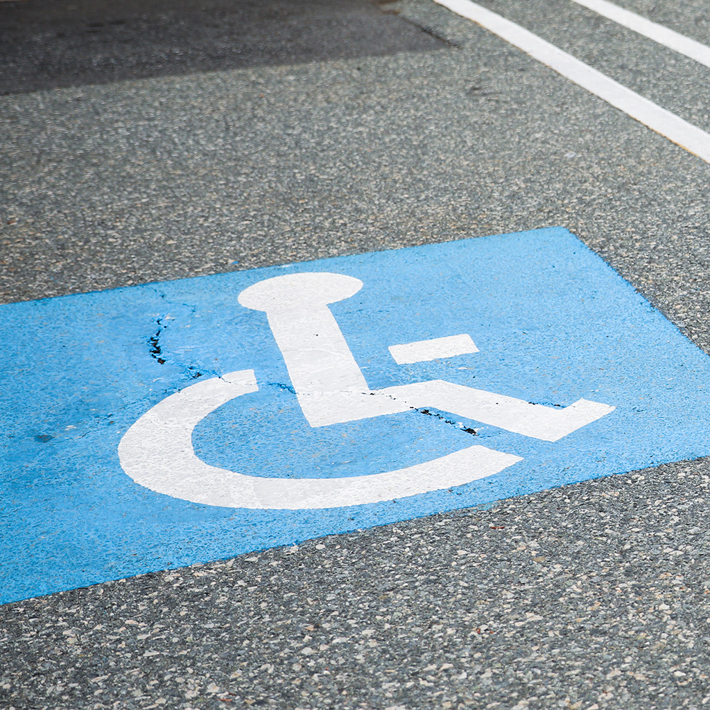 Disability parking space